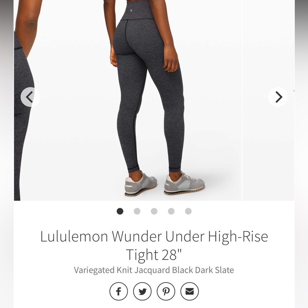 Lululemon Wunder Under High Rise 28” Tight - Picture 7 of 8